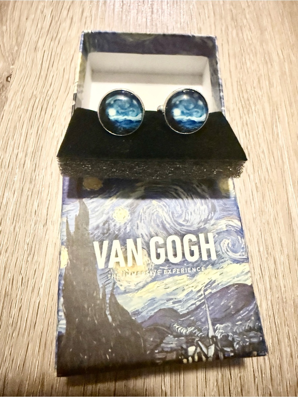 Van Gogh Men’s Blue Starry Night Cufflinks